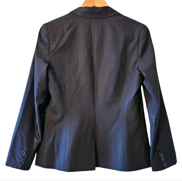 Theory Wool Women's Classic Black Blazer Size 10. - Picture 5 of 8
